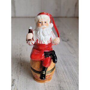 Coke 1999 vintage santa trinket box ornament‎ Xmas cola